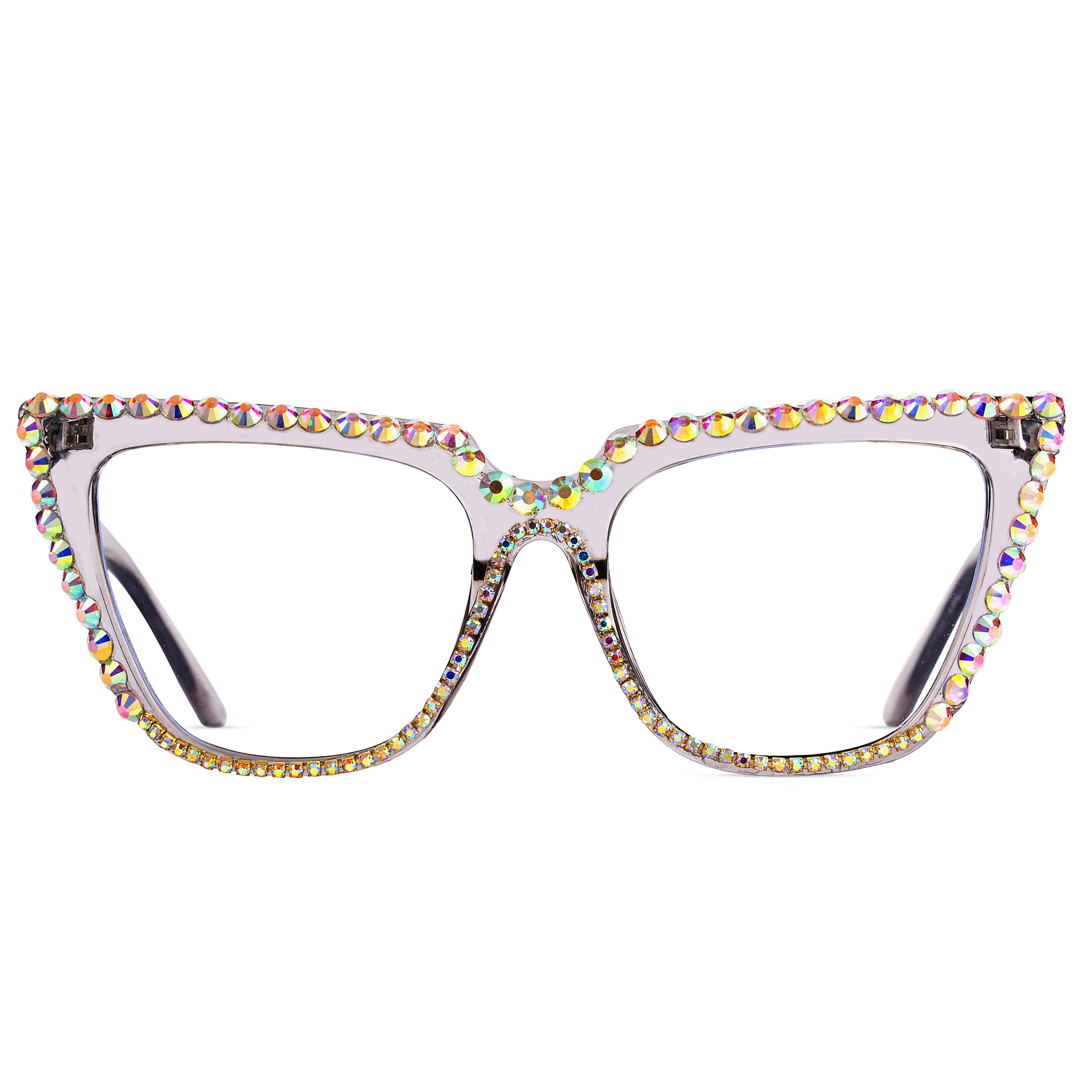 Bling Glasses, Optical Crystal Cat Eye Glasses, Eyewear