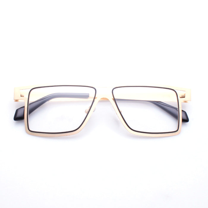 ELKLOOK two tone aviator eyeglasses for Men Women