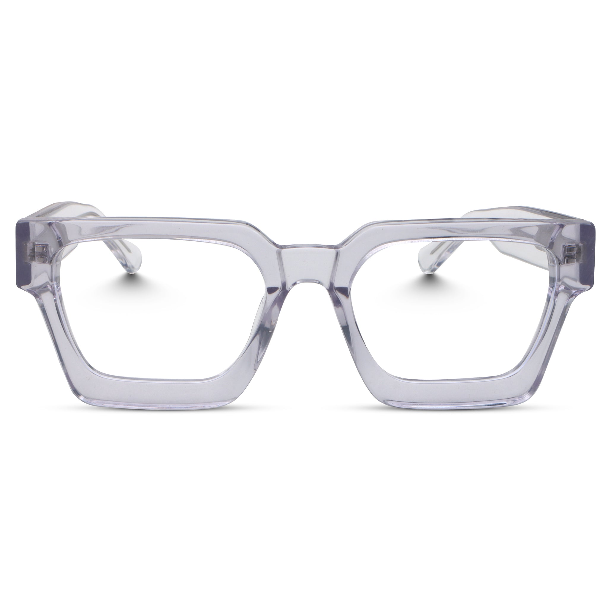 Unique Design Square Prescription Eyeglasses Clear Frame
