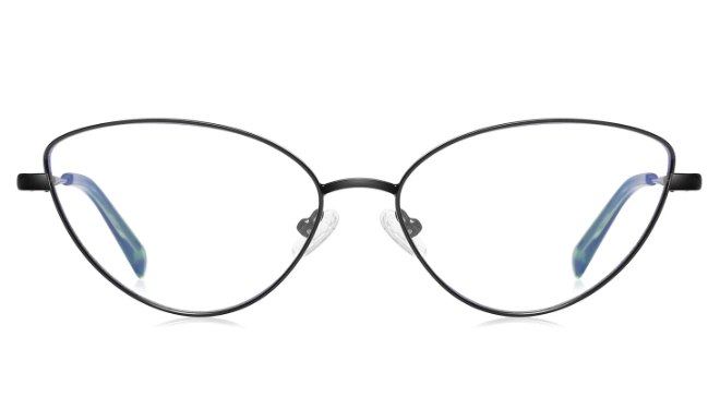 Green Cat Eyeglasses