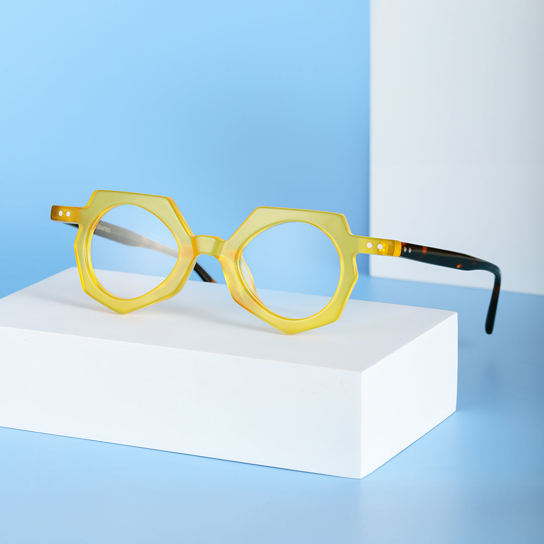 Coral | Round/Yellow/Acetate
