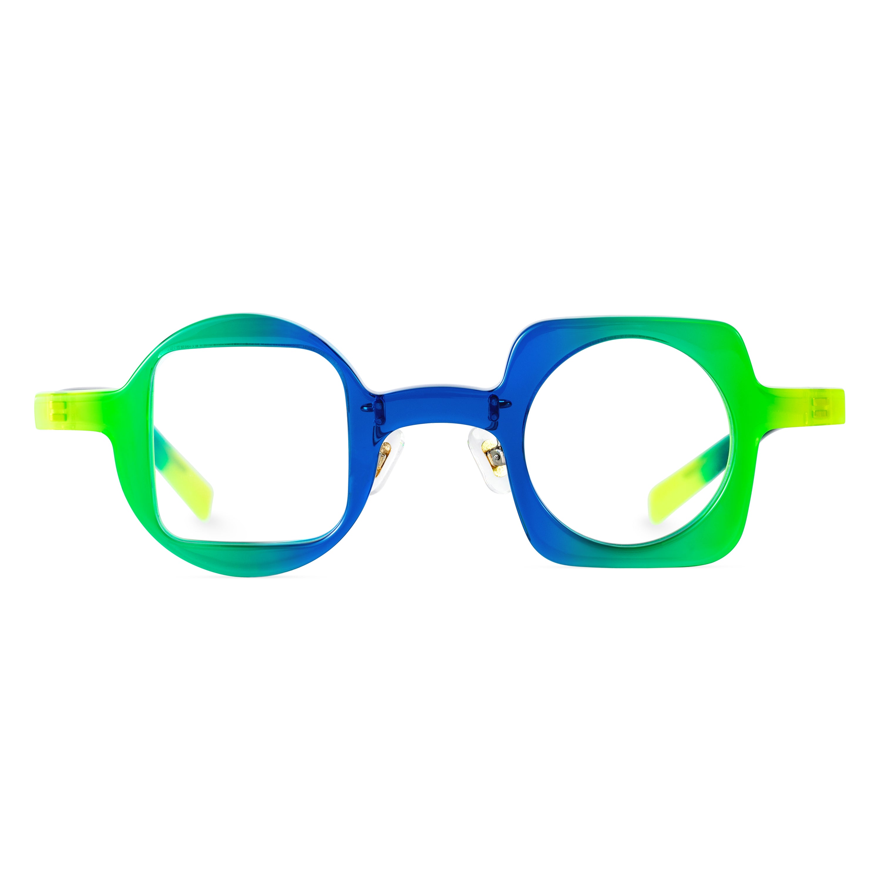 Bany | Square and Round/Green/Acetate