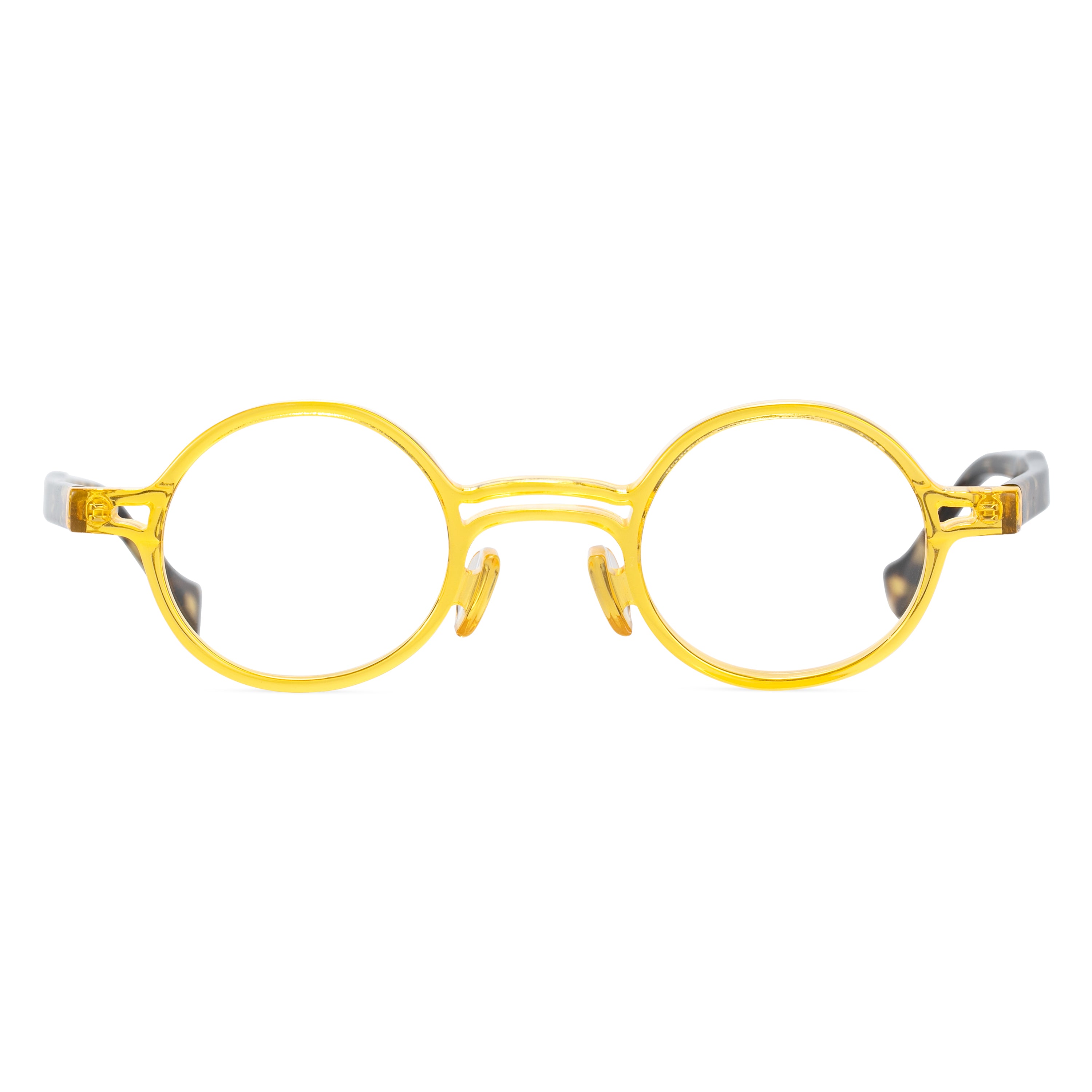 round yellow lens sunglasses