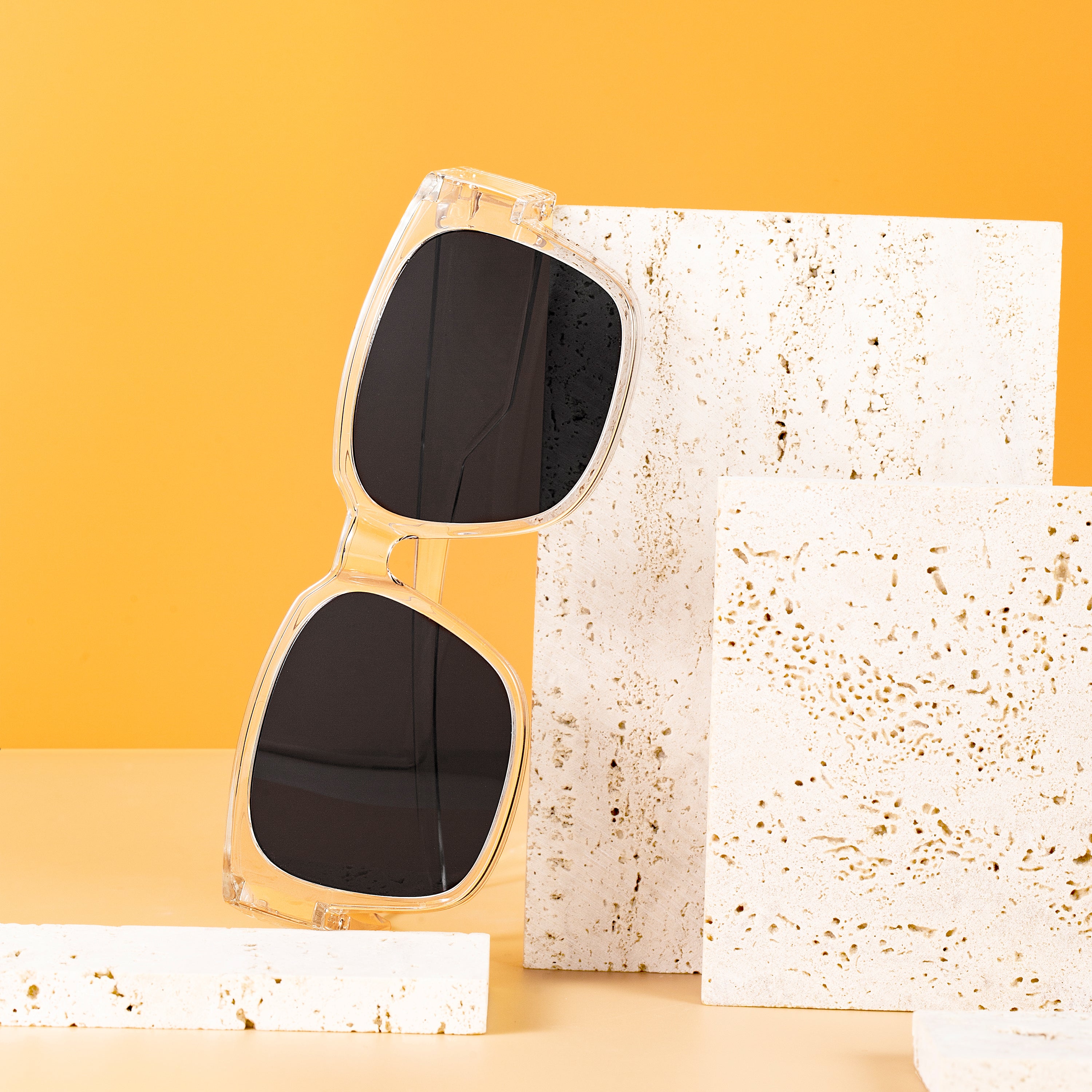 Covering Sunglasses | Sqare/White/TR90