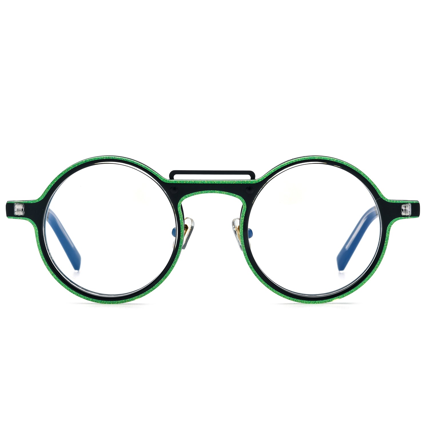 round green lens sunglasses
