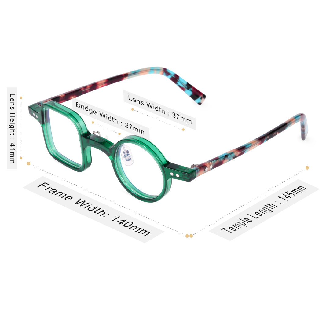 Dubois | Square and Round/Green/Acetate