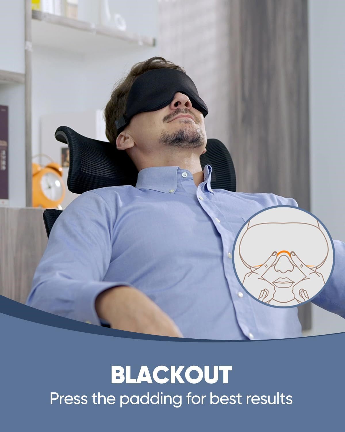 3D Sleep Eye Mask for Side Sleeper