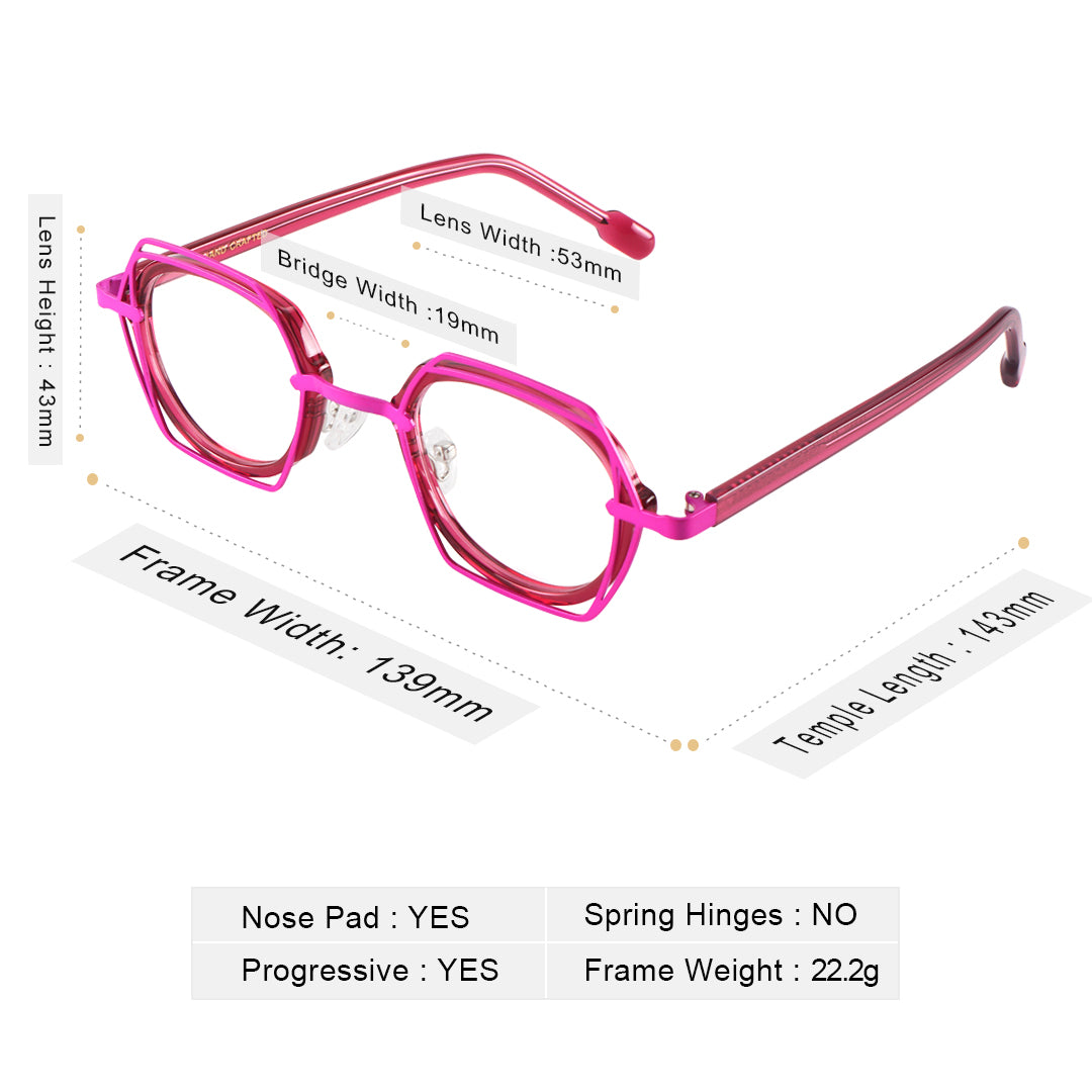 pink square frame sunglasses