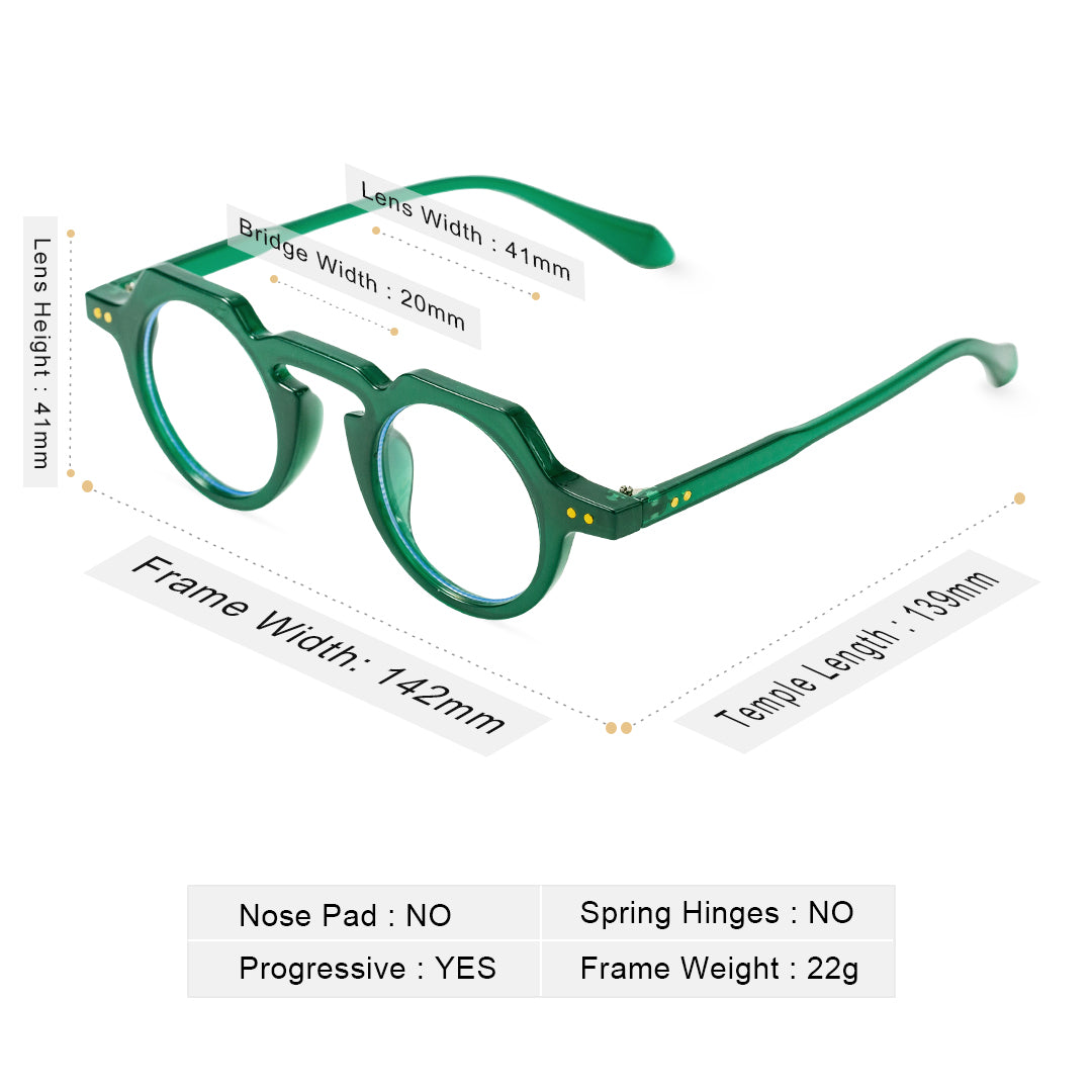 green eyeglasses for men