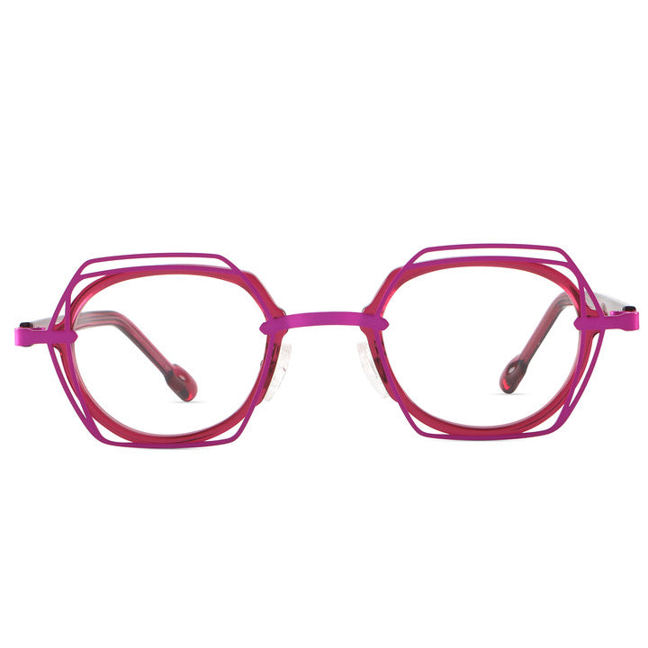 pink square frame sunglasses