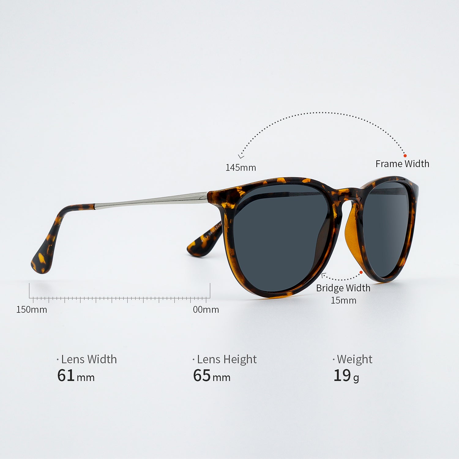 tortoiseshell frame sunglasses