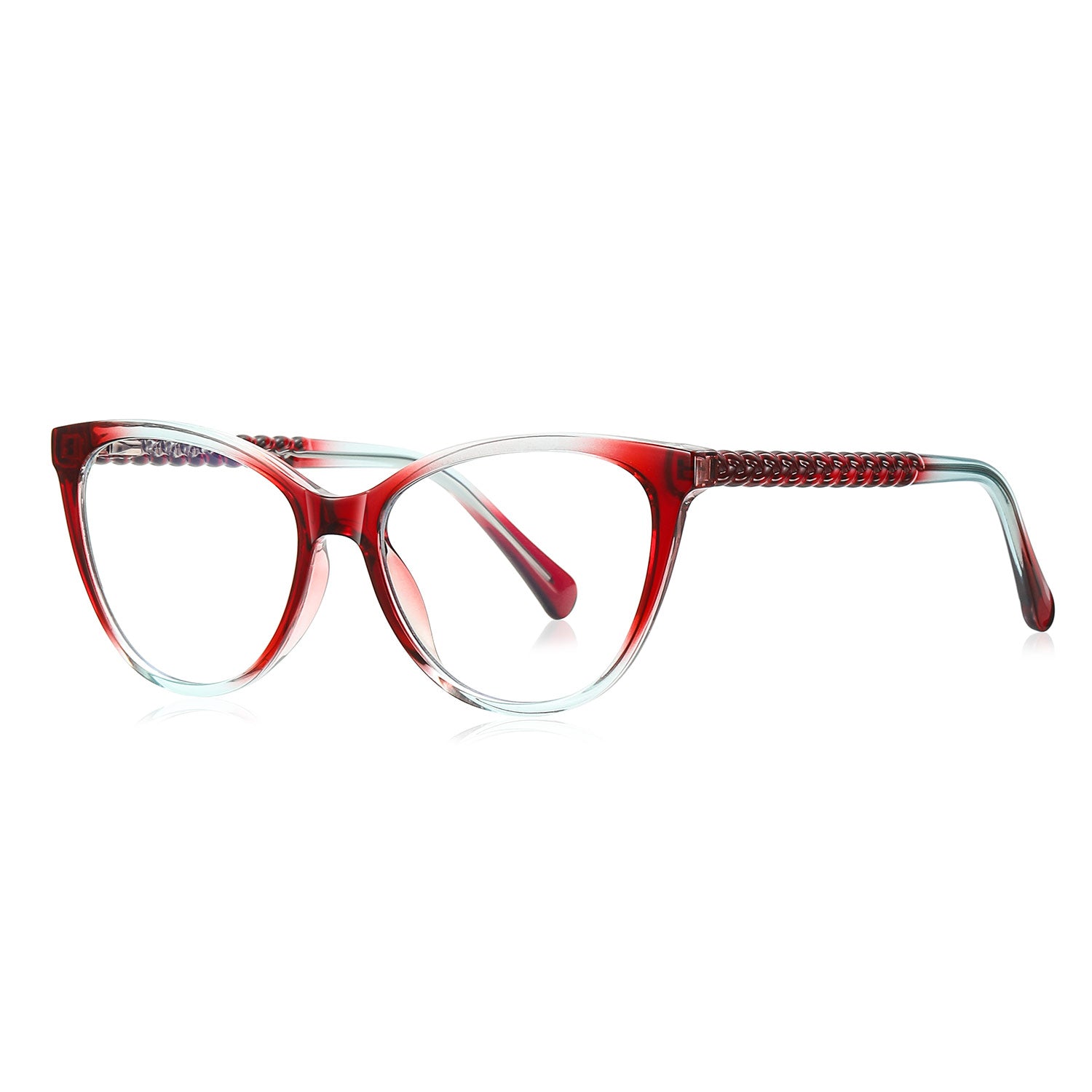 Bace | Square/Red/TR90 - Eyeglasses | ELKLOOK