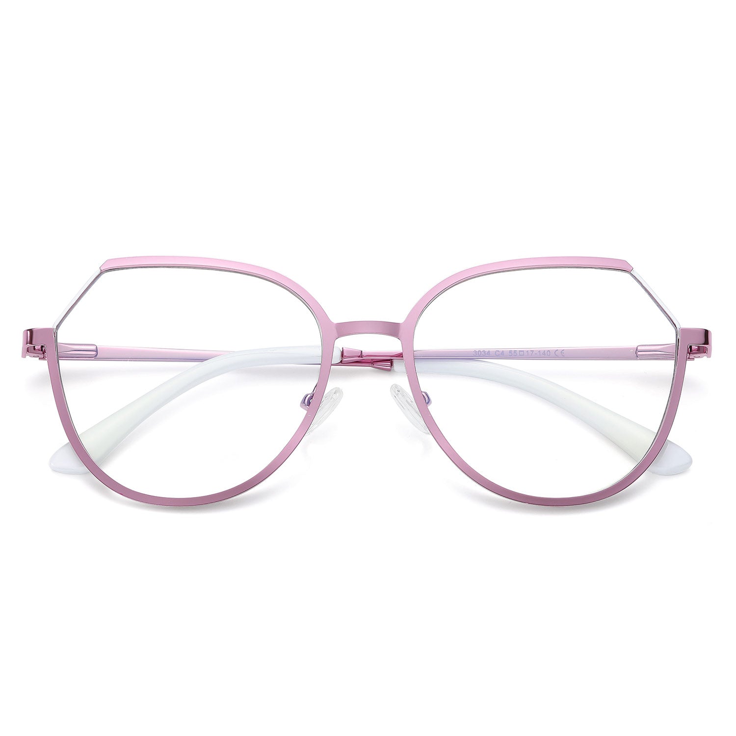 Begot | Rectangle/Pink/Metal - Eyeglasses | ELKLOOK
