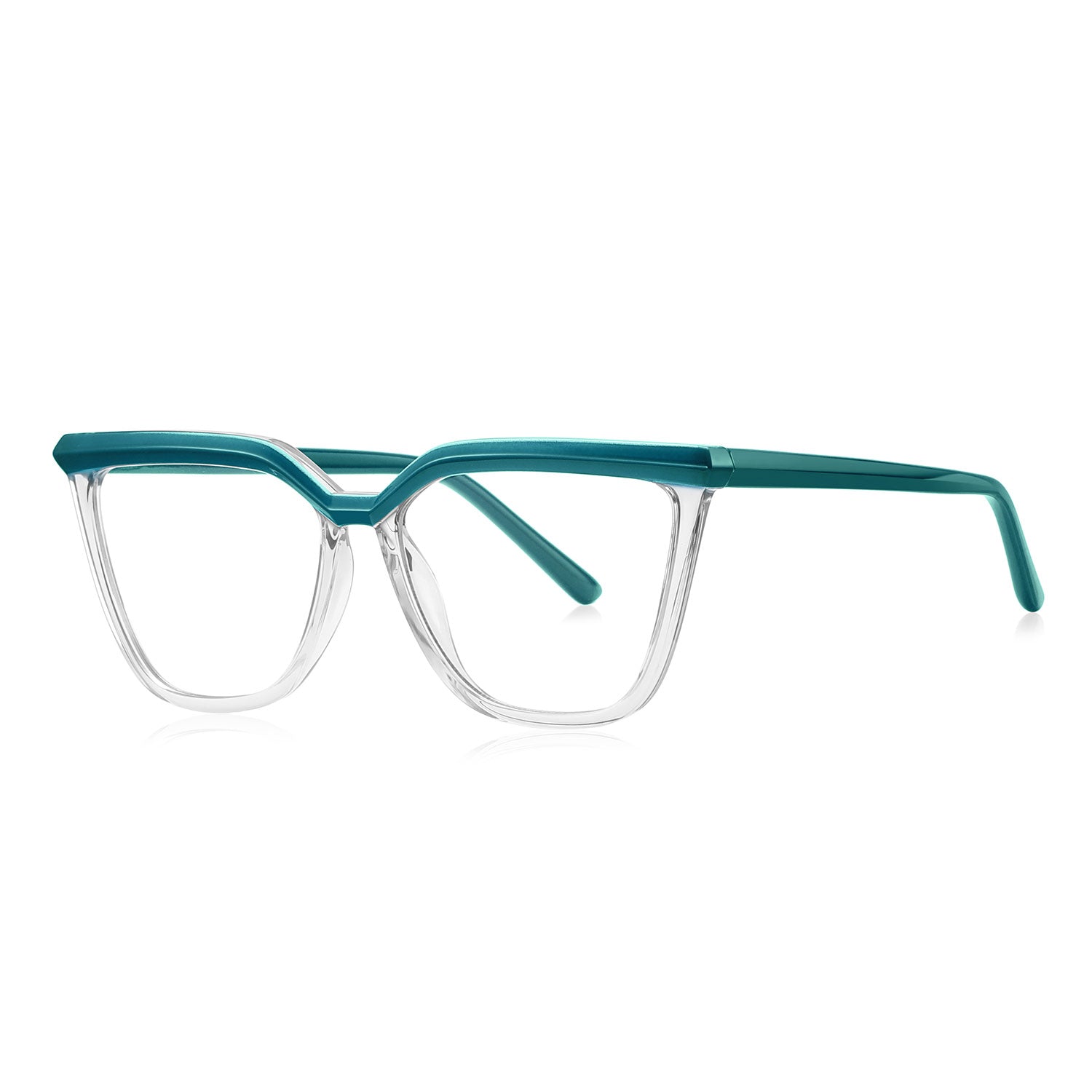Baue | Rectangle/Green/TR90 - Eyeglasses | ELKLOOK