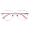 Bare | Round/Pink/Metal - Eyeglasses | ELKLOOK