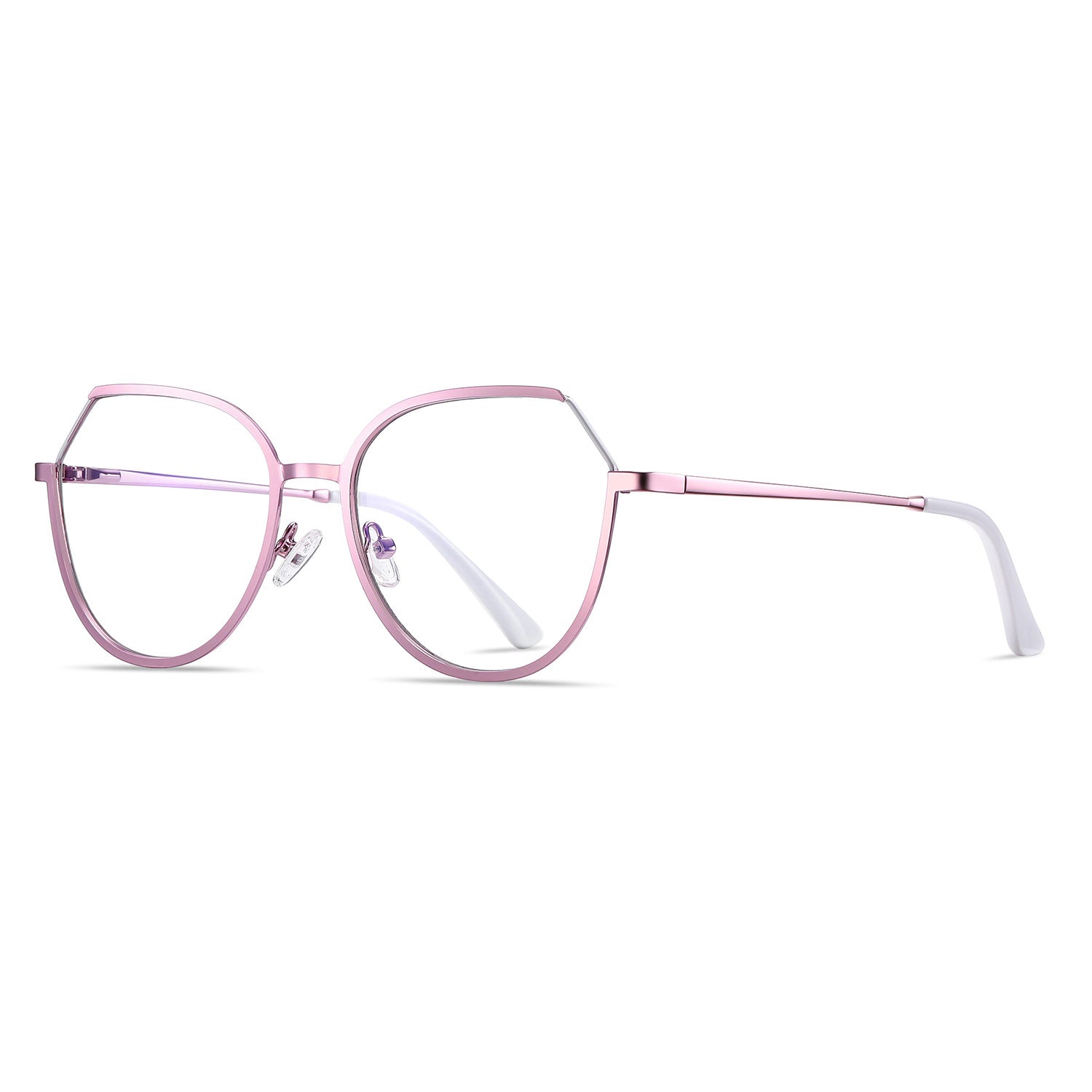 Begot | Rectangle/Pink/Metal - Eyeglasses | ELKLOOK