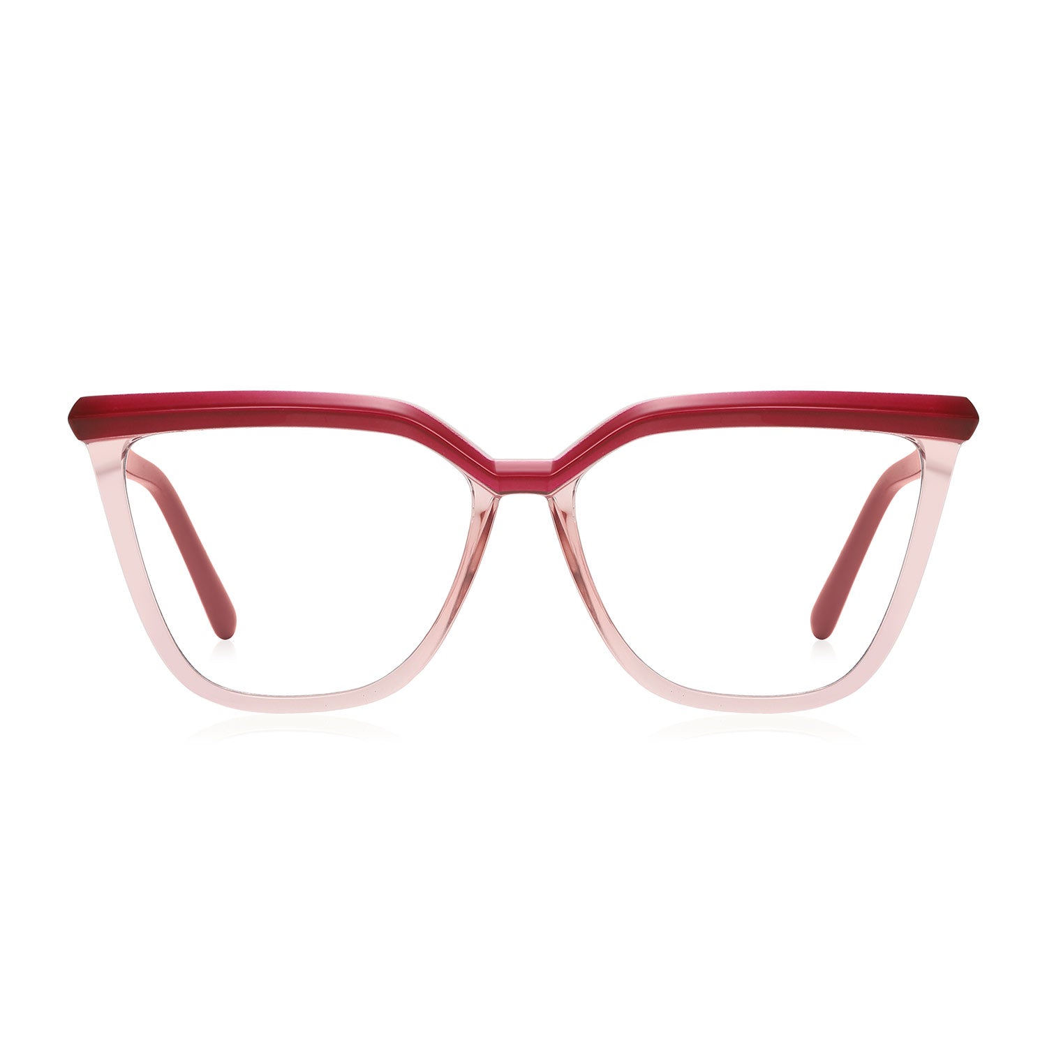 Baue | Rectangle/Red/TR90 - Eyeglasses | ELKLOOK