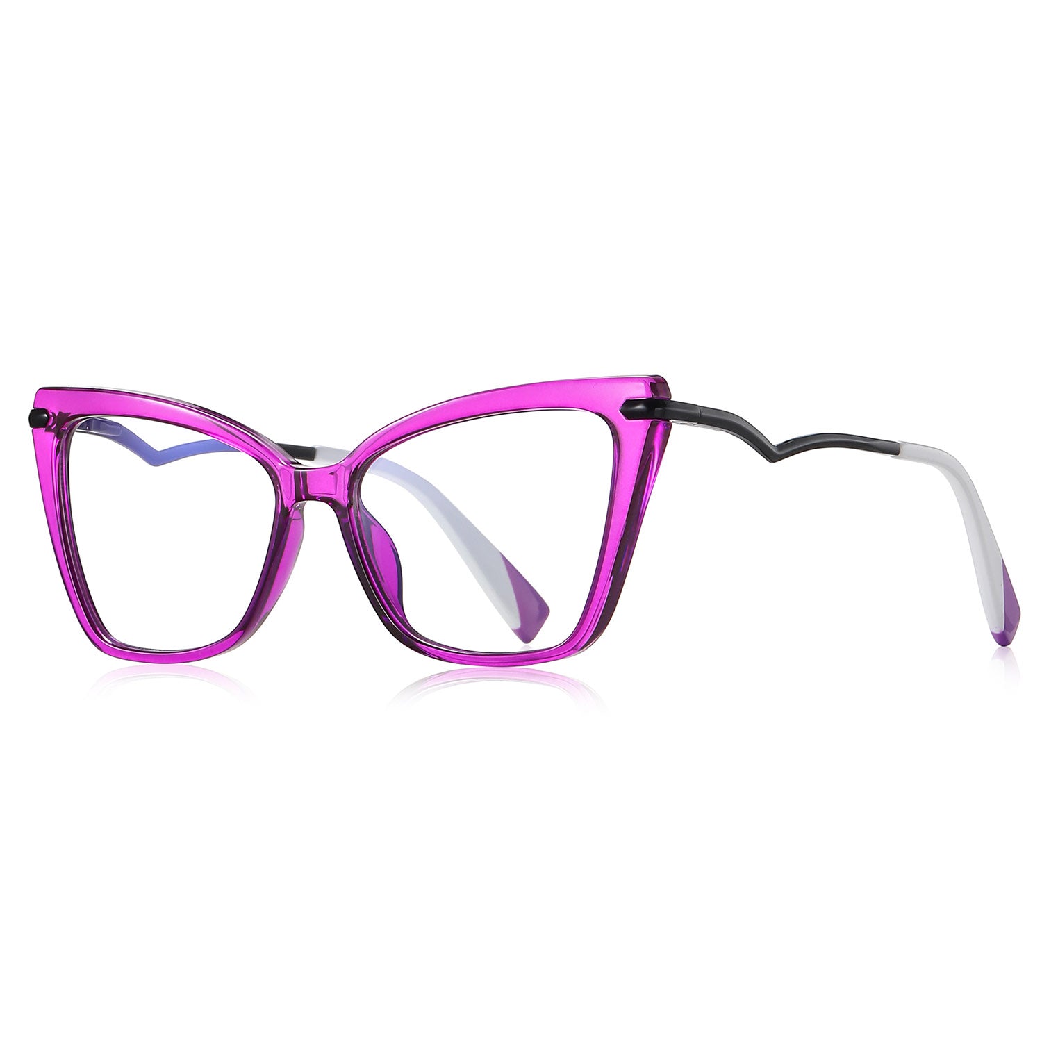 Bexe | Square/Purple/TR90 - Eyeglasses | ELKLOOK