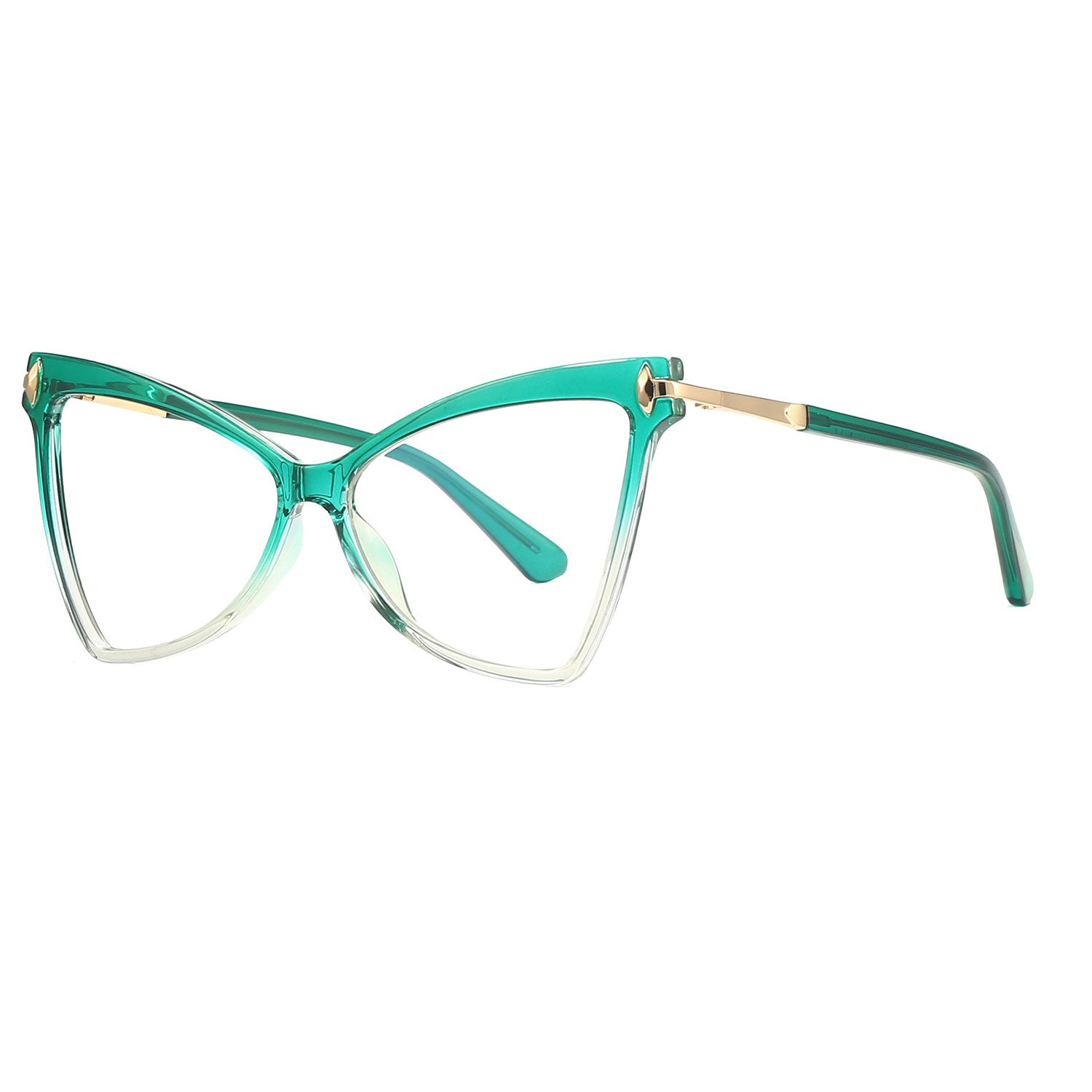 Bkui | Cat Eye/Green/TR90 - Eyeglasses | ELKLOOK