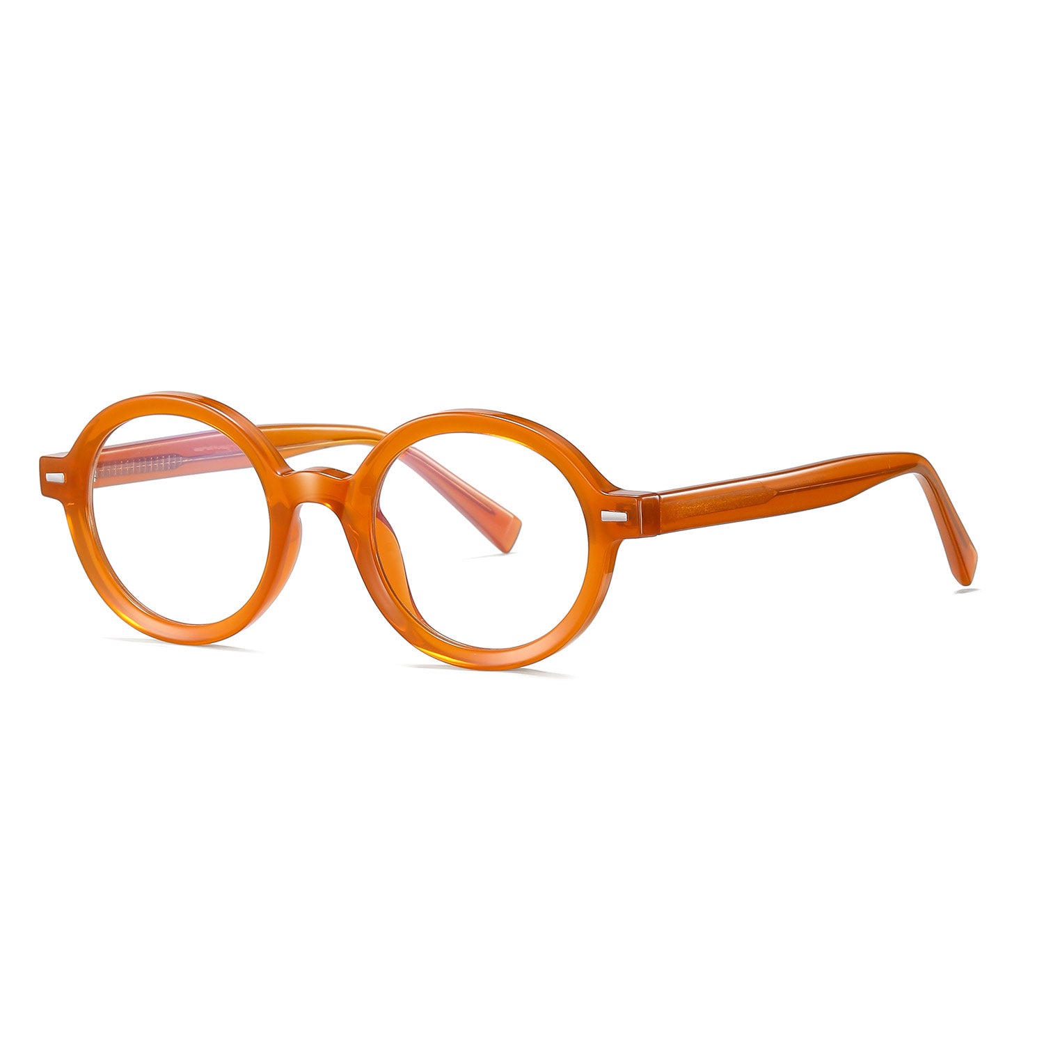 Btul | Round/Orange/TR90 - Eyeglasses | ELKLOOK