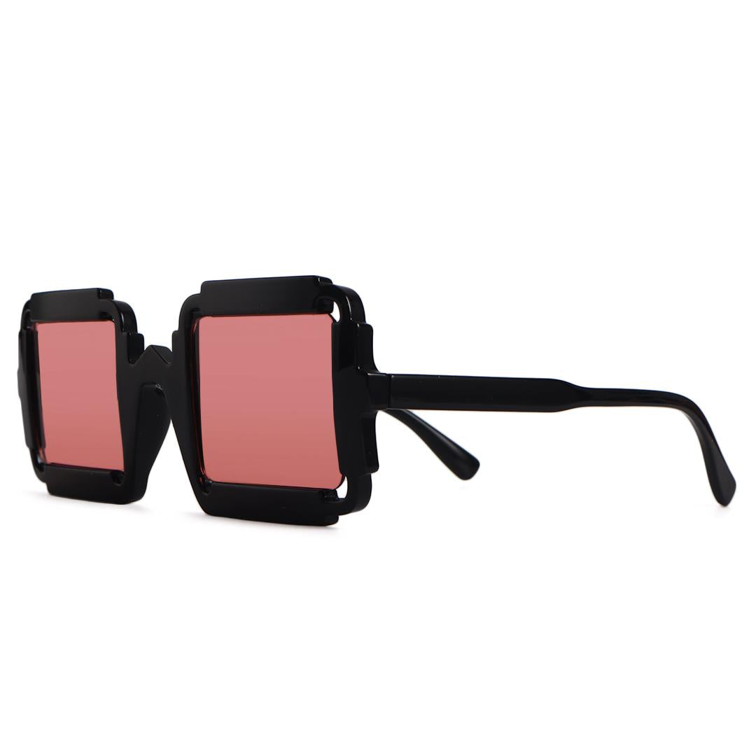 square pink sunglasses