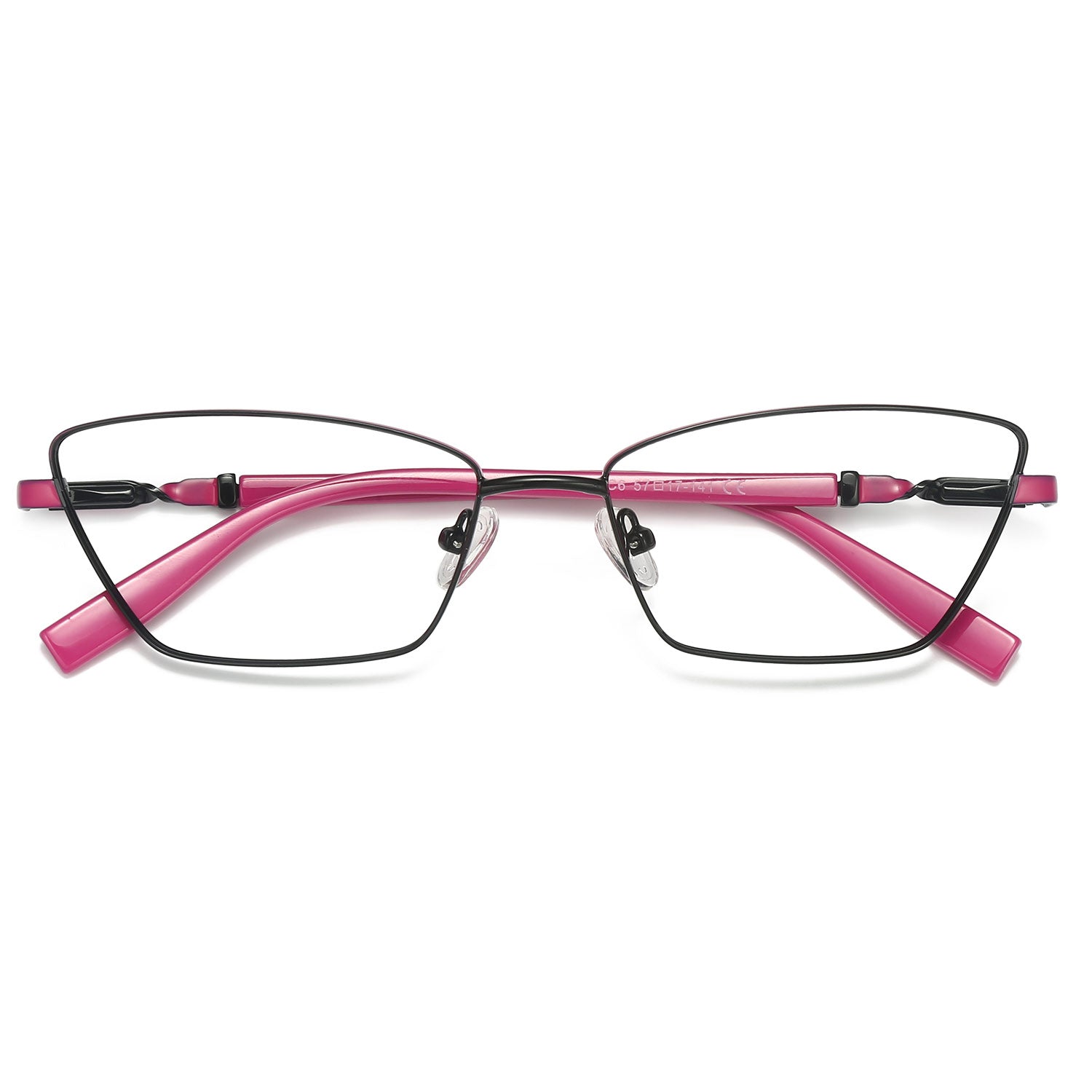 Baey | Square/Red/Metal - Eyeglasses | ELKLOOK
