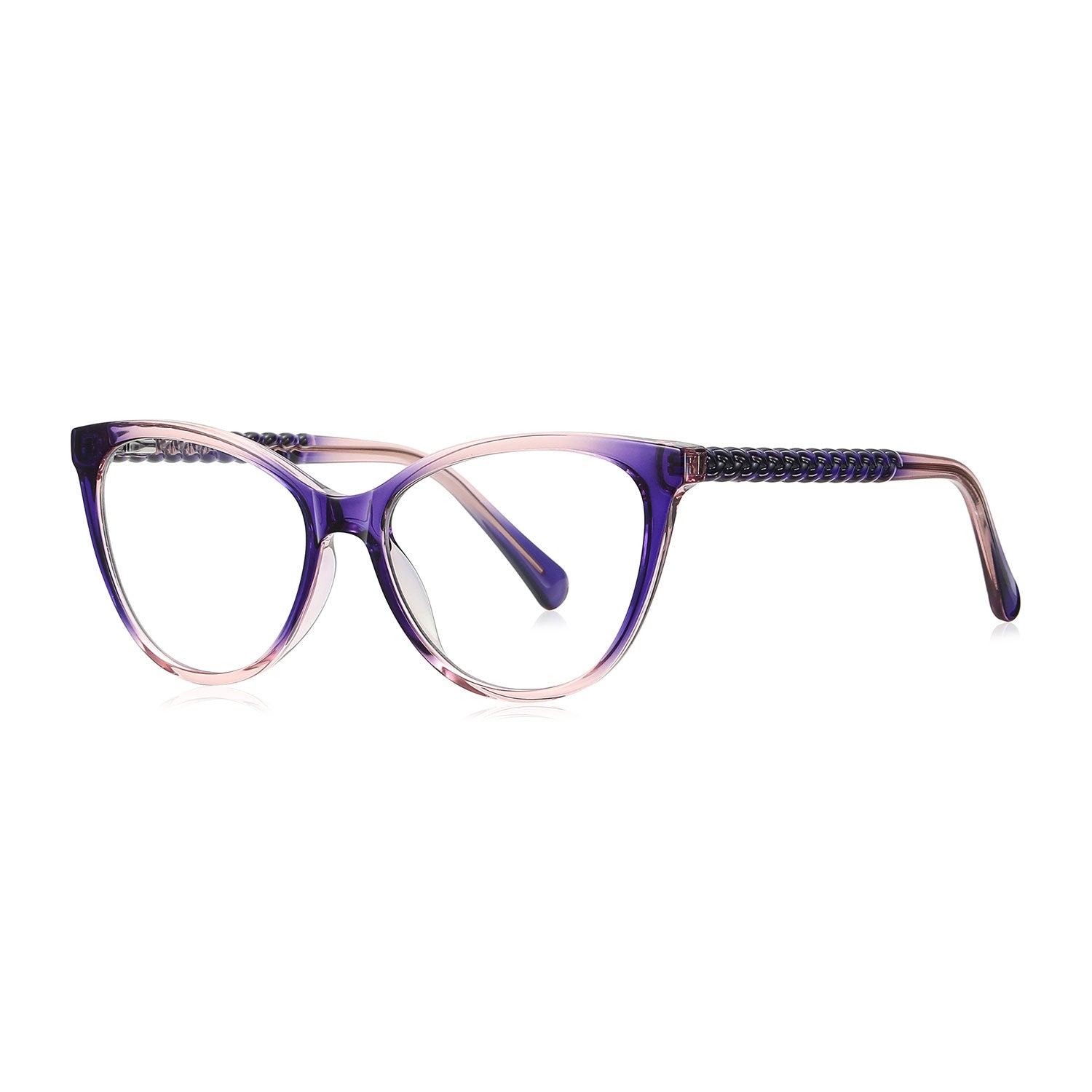 Bace | Square/Purple/TR90 - Eyeglasses | ELKLOOK