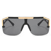 black geometric sunglasses