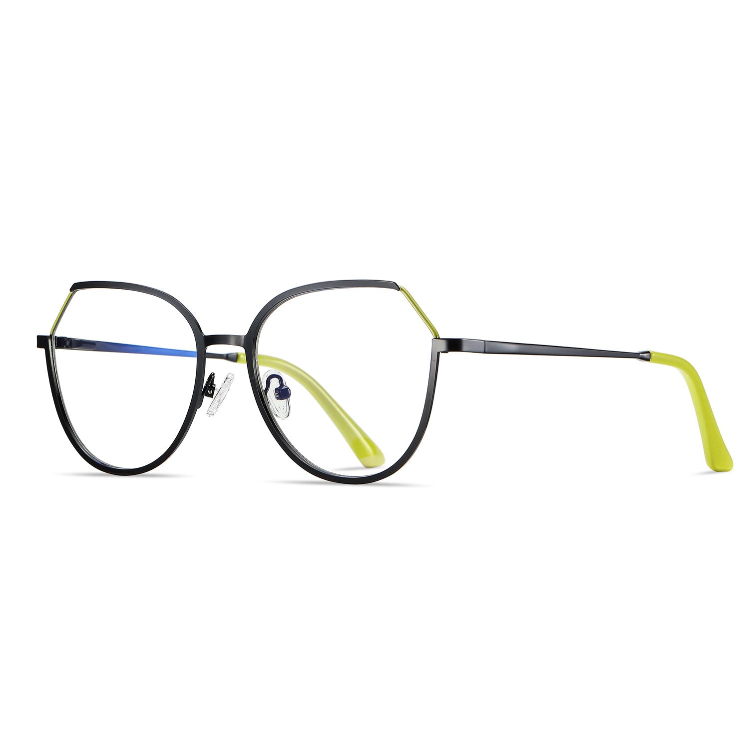 Begot | Rectangle/Green/Metal - Eyeglasses | ELKLOOK