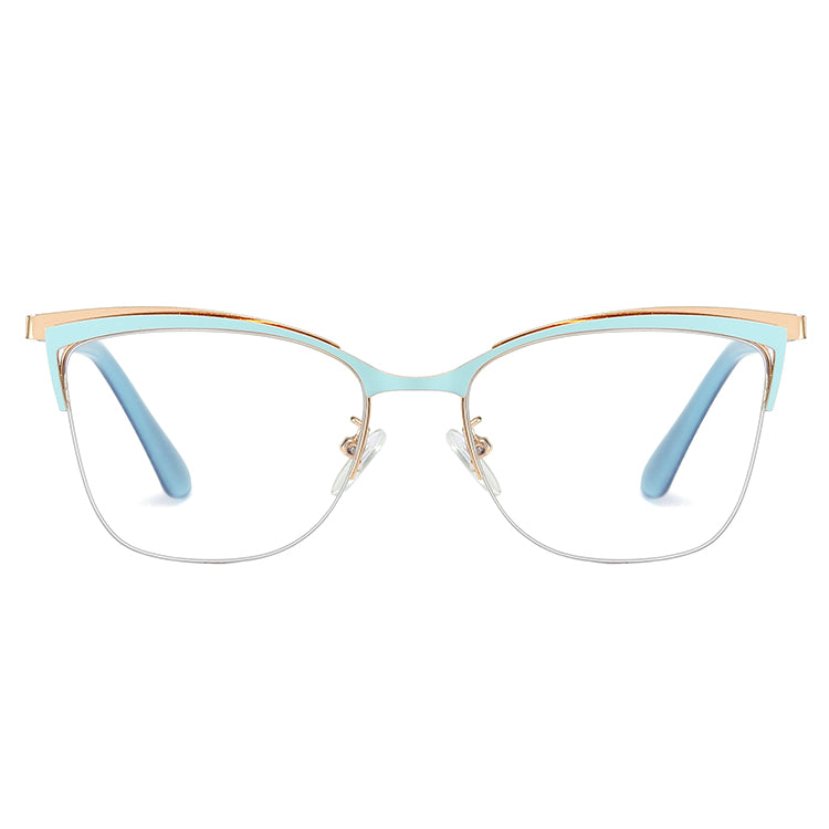 Blue Cat Eye Glasses
