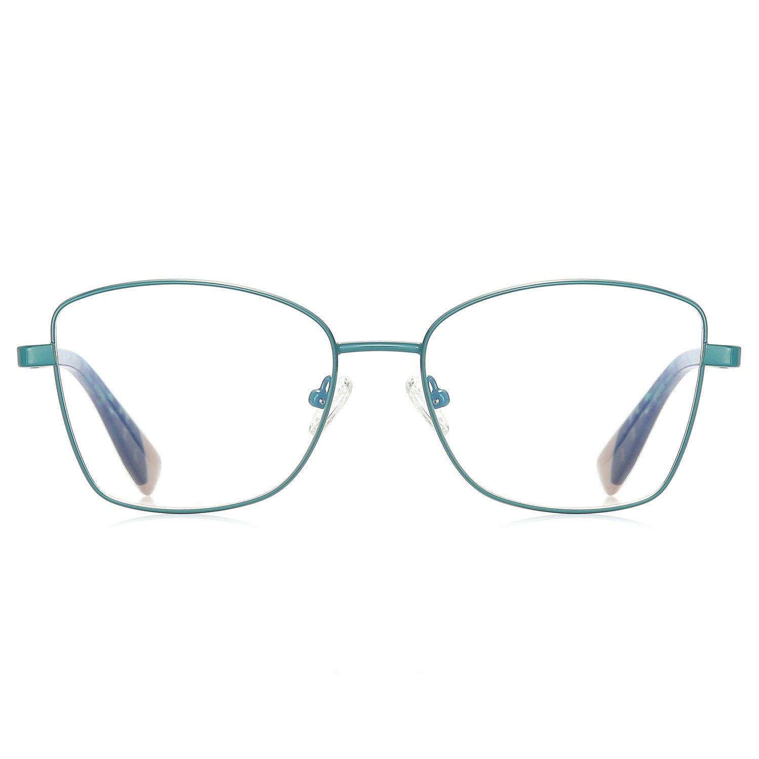 Bade | Rectangle/Green/Metal - Eyeglasses | ELKLOOK