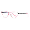 Bera | Geometric/Pink/Metal - Eyeglasses | ELKLOOK