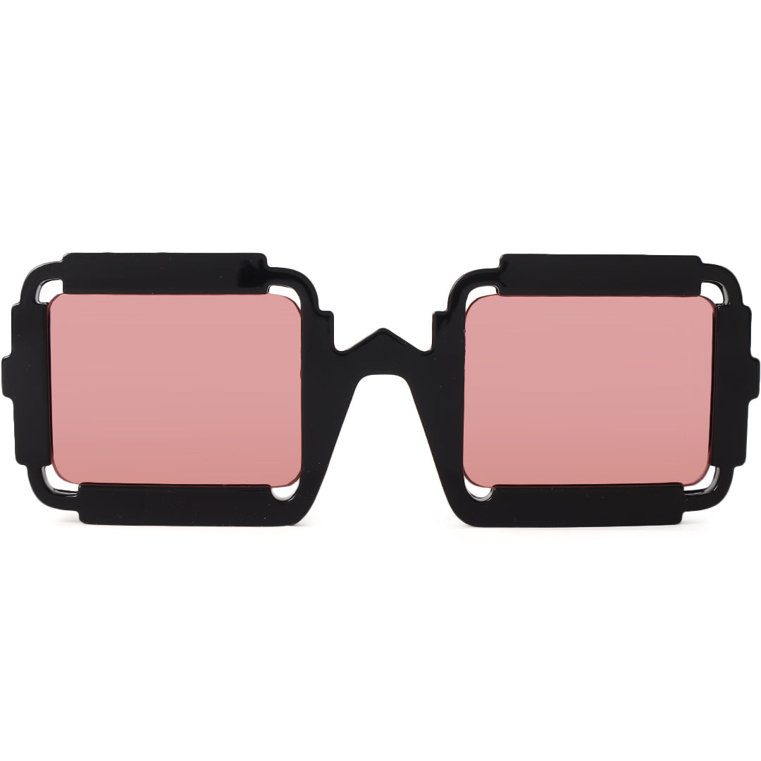 square pink sunglasses