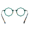 green eye glass frames