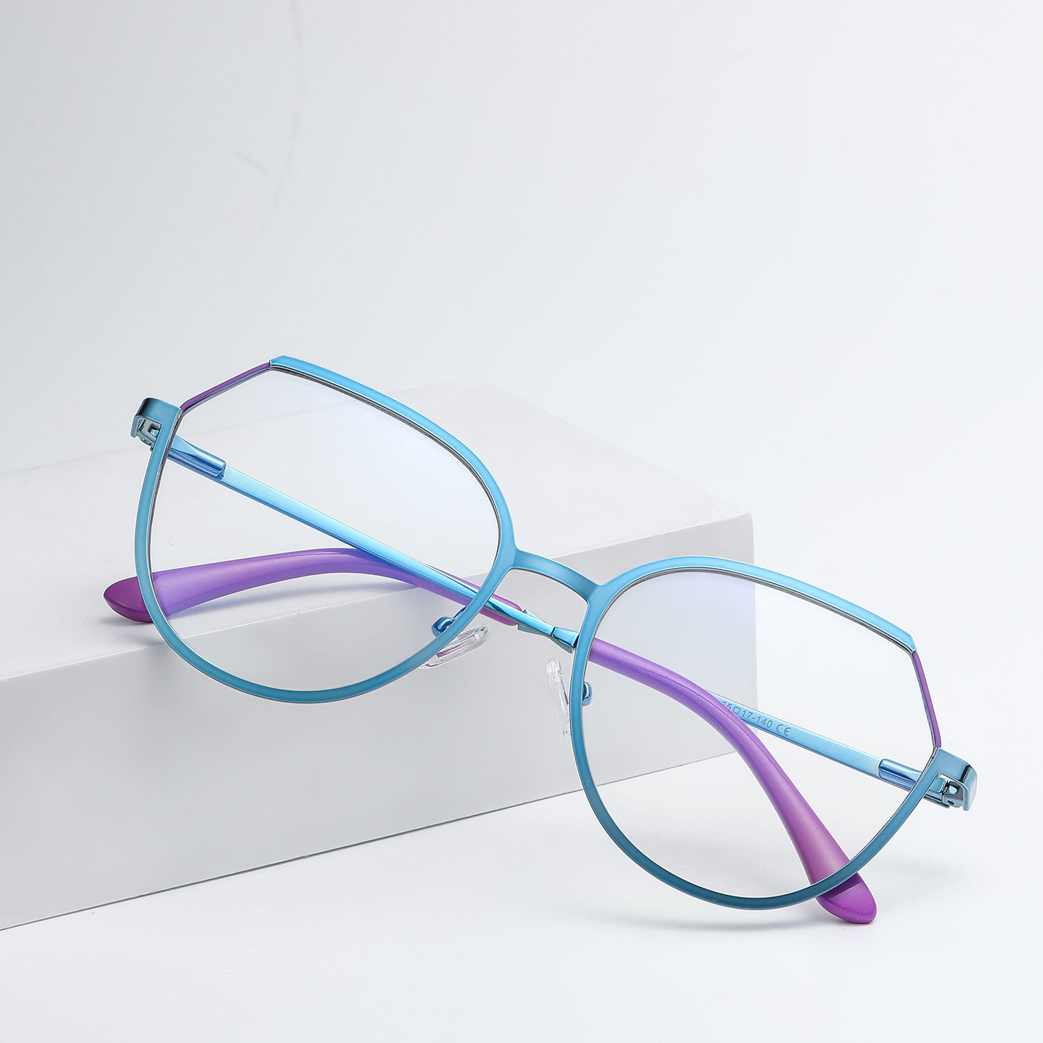 Begot | Rectangle/Blue/Metal - Eyeglasses | ELKLOOK