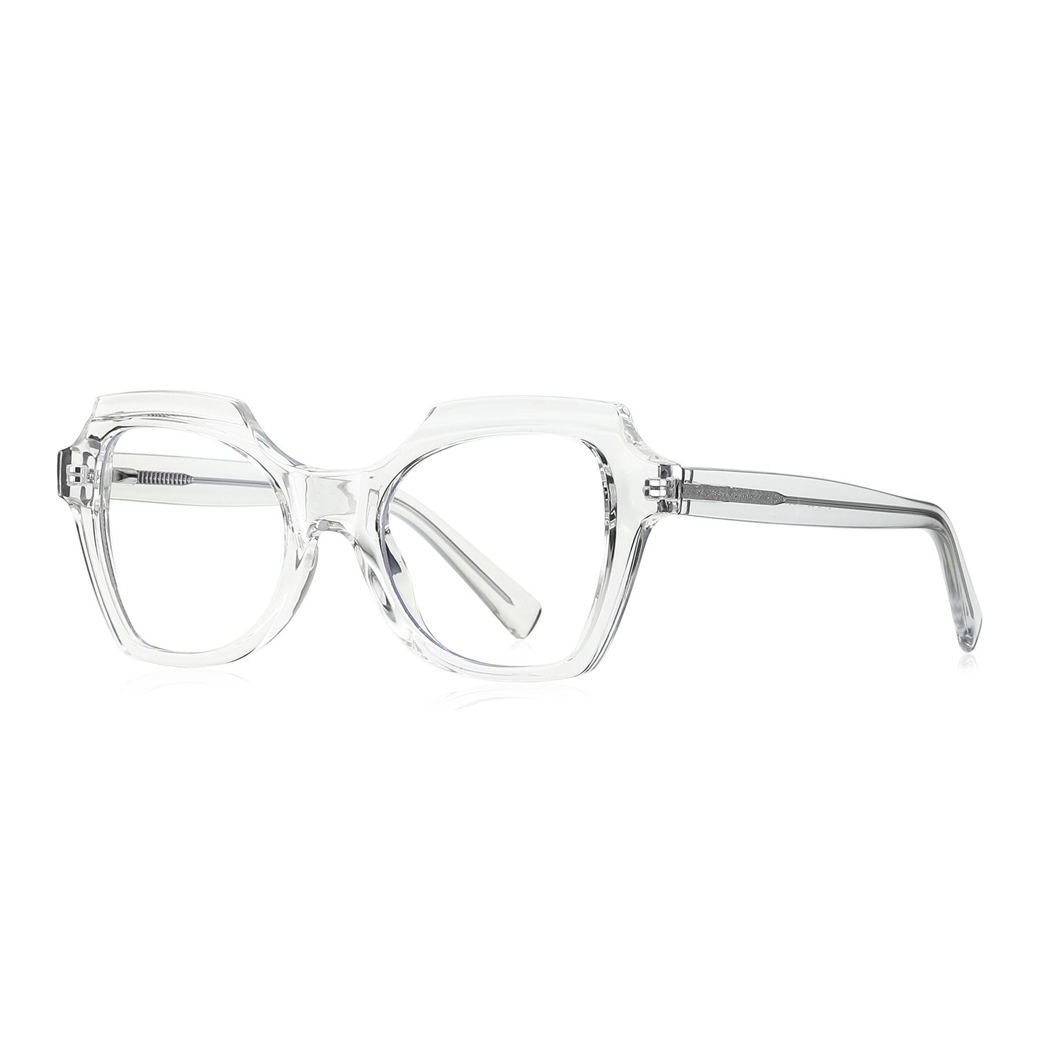 crystal clear frame sunglasses