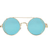 blue metallic sunglasses